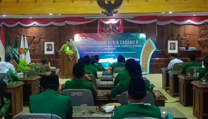 Buka Muskercab II Ansor Rembang, Gus Hanies Tekankan Peran Strategis Kader
