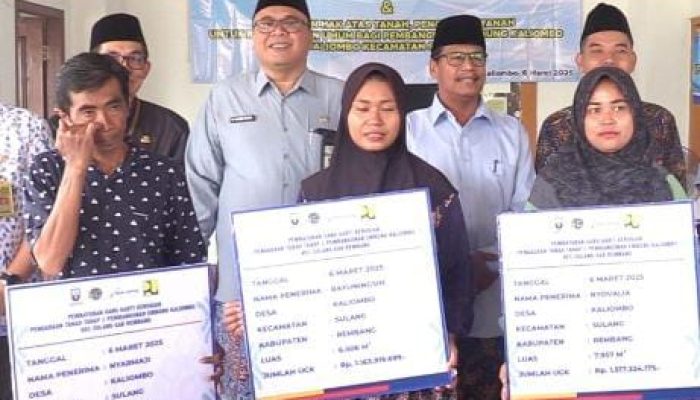 Pemkab Rembang Habiskan Rp 31 Miliar Untuk Pembebasan Lahan Embung Kaliombo