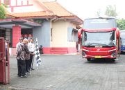 Jemput Warga Perantauan, Pemkab Rembang Berangkatkan Empat Bus Mudik Gratis