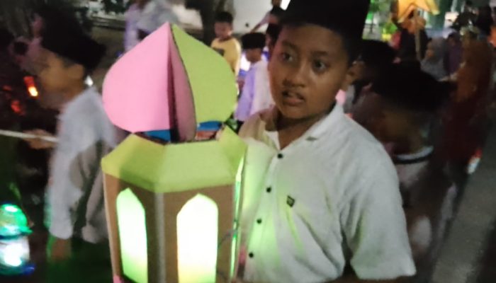 Kemeriahan Takbir Keliling Desa Tuyuhan Rembang, Hadiah Utama Dua Ekor Kambing