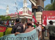 Aksi Premanisme di Pundenrejo, Petani Geruduk Polresta Pati Tuntut Keadilan